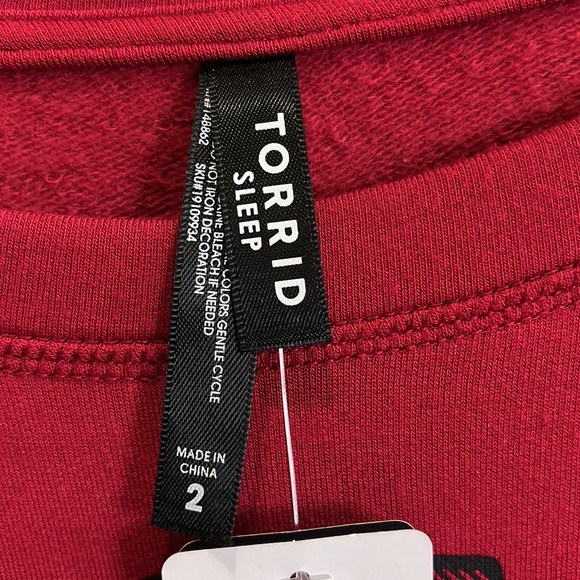 Torrid Dream Fleece Long Sleeve Sleep Tunic size 2 - Picture 4 of 4